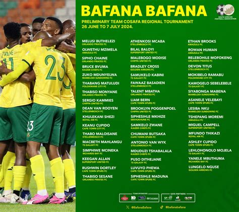 bafana bafana cosafa squad 2023