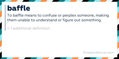 Baffle Meaning And Example Sentence