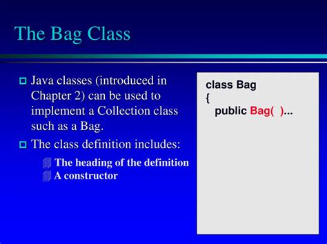 Bag Class Java