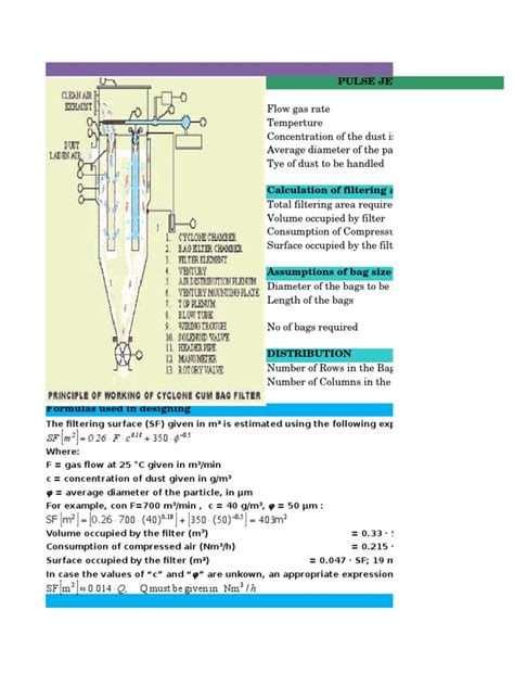 Bag Filter Dp Calculation