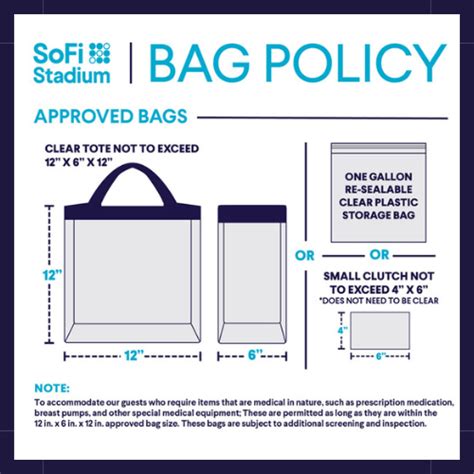 Bag Rules Sofi Stadium