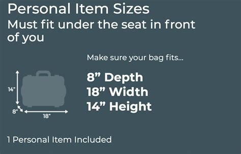 Bag Sizes For Frontier
