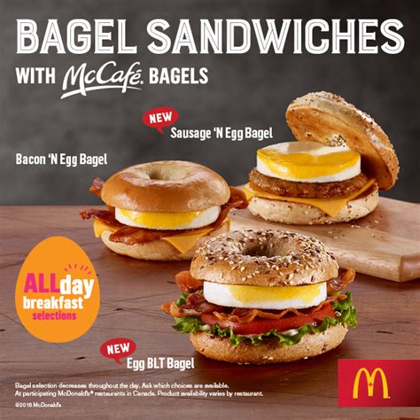 bagel breakfast sandwich mcdonald's