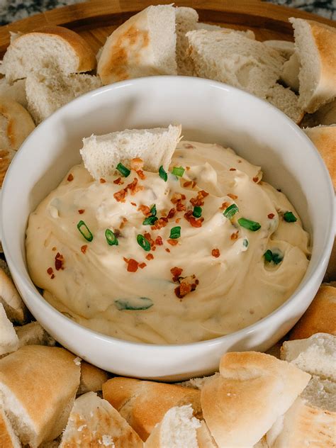bagel dip with old english cheese