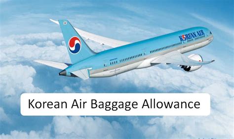baggage allowance korean airlines