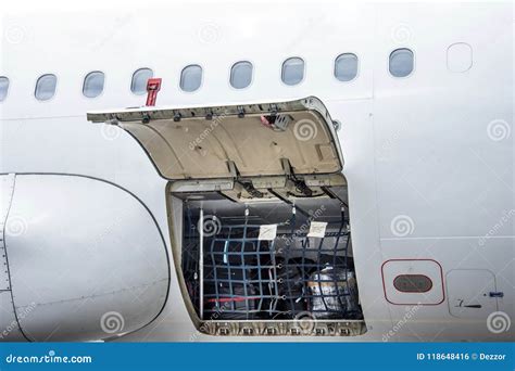 Baggage Compartment Of Airplane