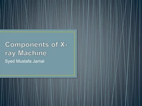 Baggage X Ray Machine Ppt