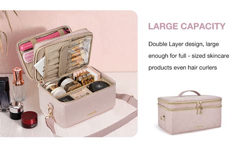 Bagsmart Double Layer Makeup Bag