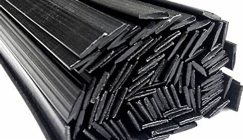 Baguettes de reliure plastique diamètre 10 mm noir