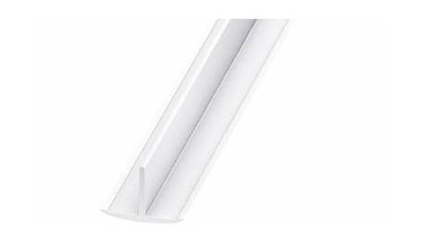 Profilé T PVC blanc 25 x 18 mm, 2 m Castorama
