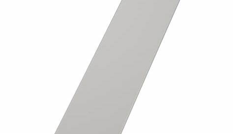 Plat PVC blanc, 2 x 40 mm, L.2.6 m Leroy Merlin
