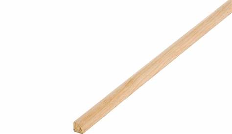 Baguette Quart De Rond Bois Leroy Merlin Blanc, 2.44m, 18 X 18 Mm