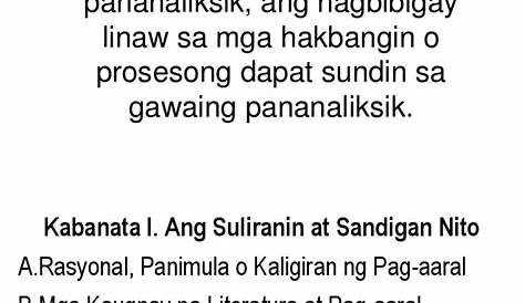 😀 Mga bahagi ng pananaliksik sa filipino 2. Filipino 102: Pagbasa at