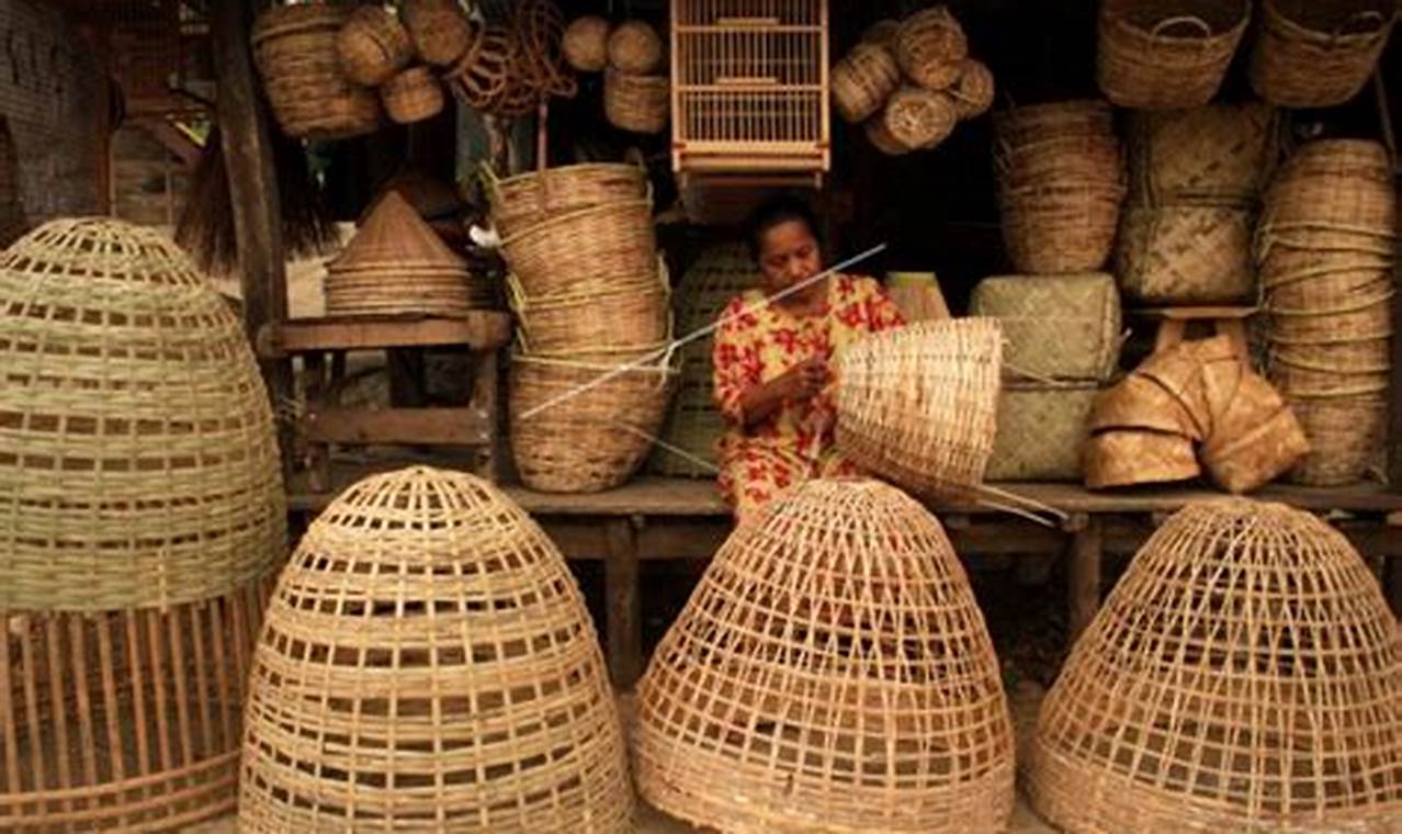 Cara Mudah Bentuk Kayu Bambu dan Rotan Jadi Kerajinan Unik