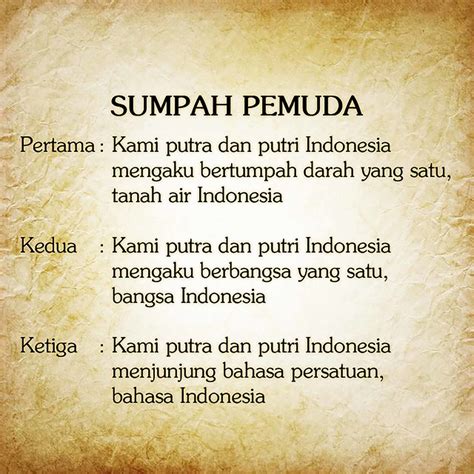 bahasa indonesia dalam sumpah pemuda