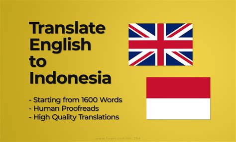 bahasa indonesia english translation