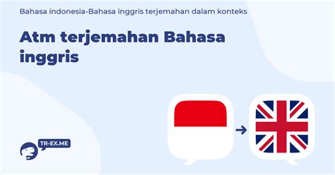 Bahasa Inggris ATM Indonesia