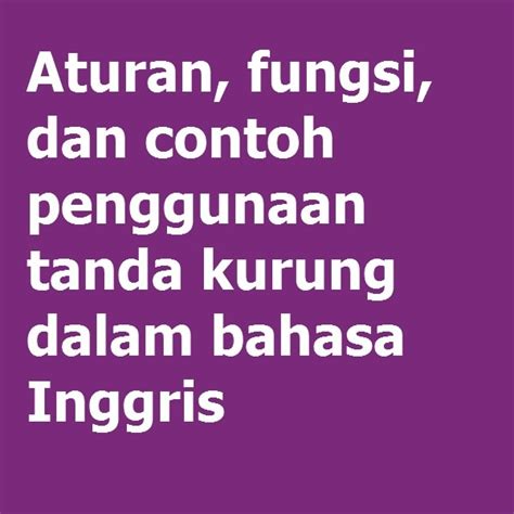 bahasa inggris dalam kurung