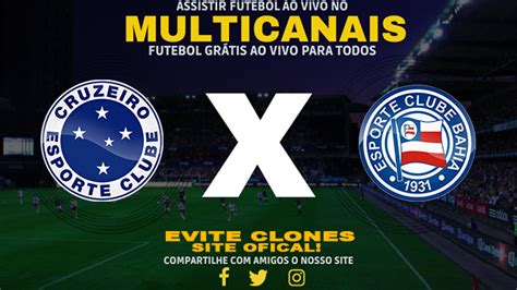 bahia x cruzeiro ao vivo online