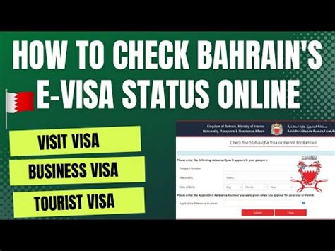 bahrain visa status check online