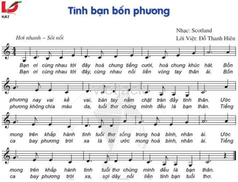 bai hat tinh ban bon phuong