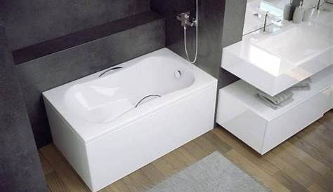 Baignoire Sabot 120x70 Isifix Bari Cm Acryl Blanc Hubo