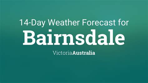 Bairnsdale, Victoria, Australia 14 day weather forecast