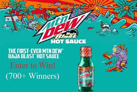 baja blast hot sauce sweepstakes