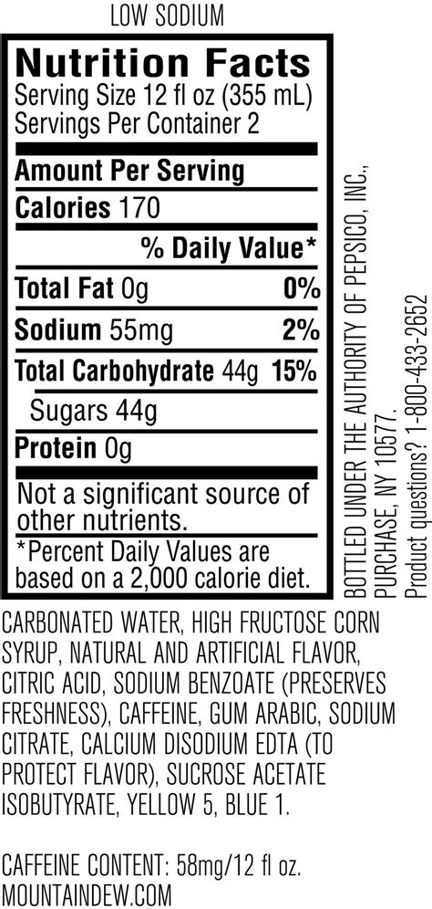 baja blast nutrition facts