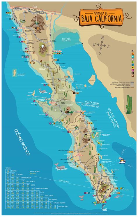 baja california mappa