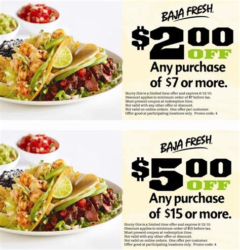 baja fresh printable coupons 2018