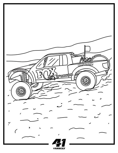 baja truck coloring pages