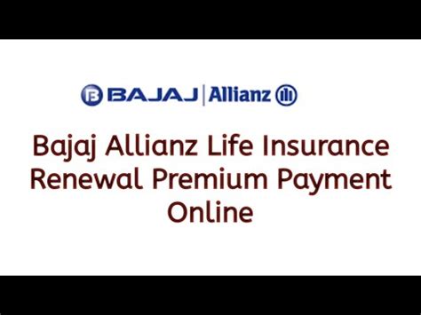 bajaj allianz online premium