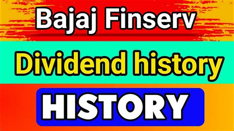 bajaj finance dividend history