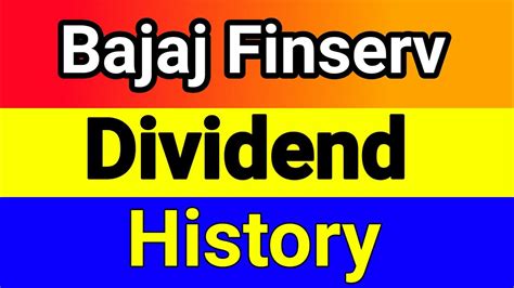 bajaj finance share dividend history