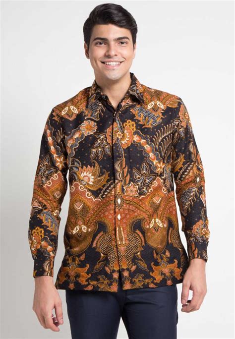 30+ Model Baju Kemeja Cowok Kombinasi Batik Fashion Modern dan