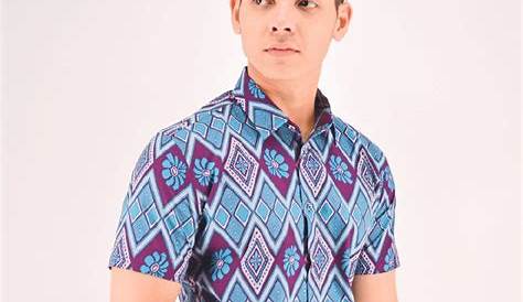 Baju Batik Lelaki Moden Malaysia - Kemeja Batik Moden Lelaki Shopee