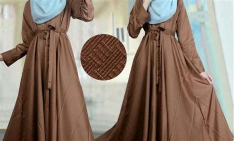 10 Gambar Baju Coklat Tua Cocok Dengan Kerudung Warna Apa