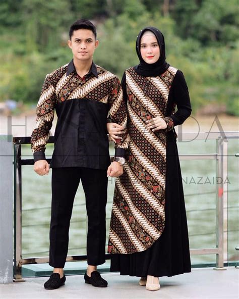 29 Model Gamis Batik Kombinasi Polos 2019 Model Baju Muslim Terbaru 2019