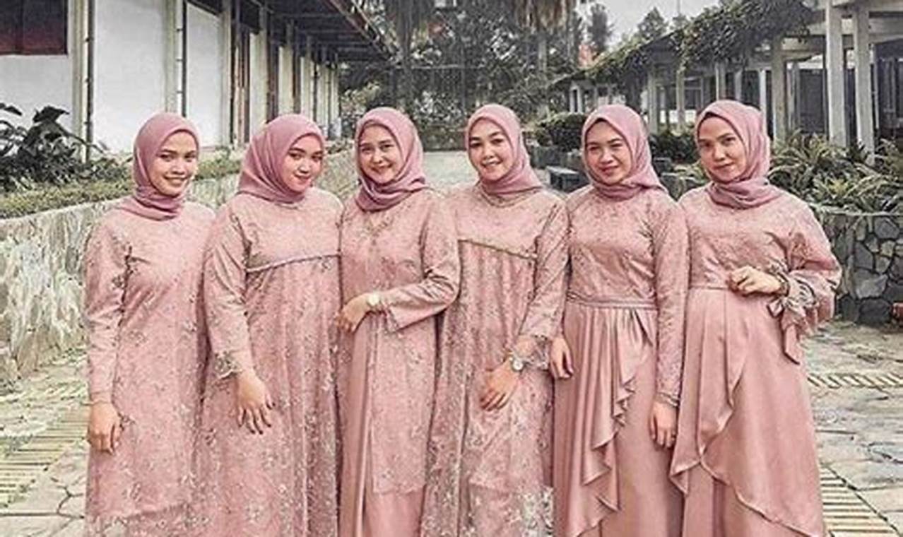 baju gamis pink cocok dengan jilbab warna apa