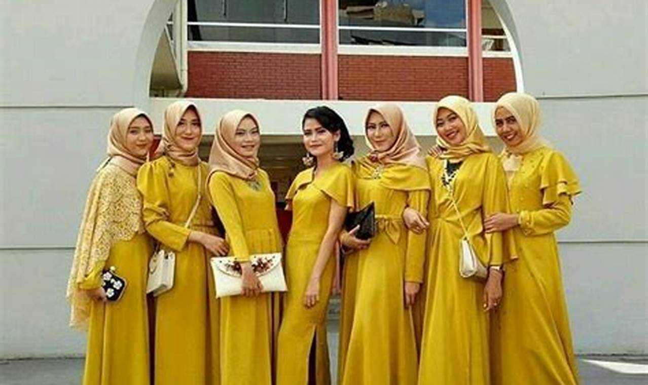 baju gold cocok dengan jilbab warna apa