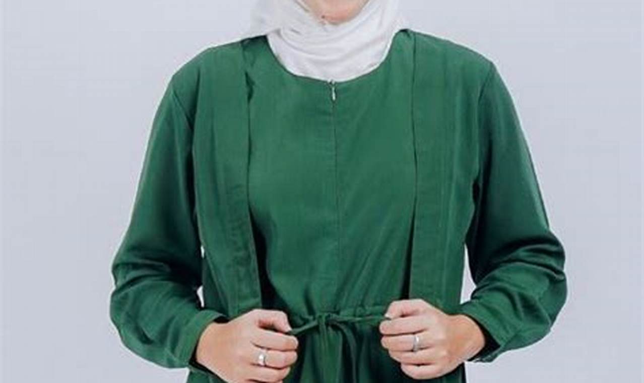 baju hijau lumut cocok jilbab warna apa