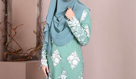 Baju Kurung Qasidah (Mint Green - AA4076BK) – AMAR AMRAN BOUTIQUE