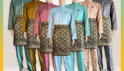 Set Baju Melayu Regular Fit, Men's Fashion, Muslim Wear, Baju Melayu on