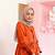 baju orange polos cocok dengan jilbab warna apa