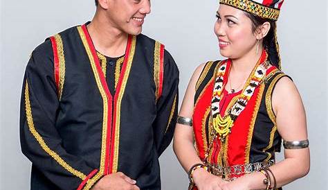 Pakaian Tradisional Baju Bidayuh Lelaki - D Kaum Melanau Malaysia