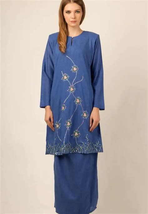 baju kurung teluk belanga tradisional