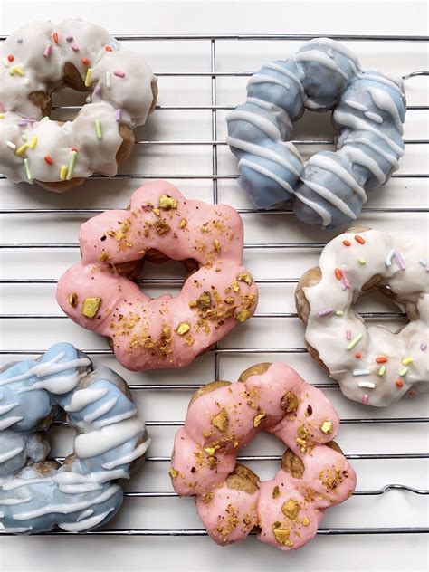 Baked Almond Flour Mochi Donuts with Birthday Cake