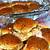 baked turkey burger sliders on hawaiian rolls