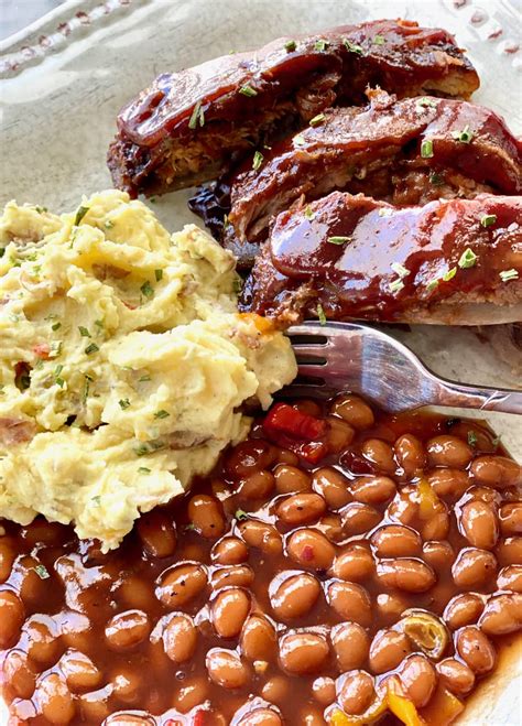 Baked Beans Rib Dinner